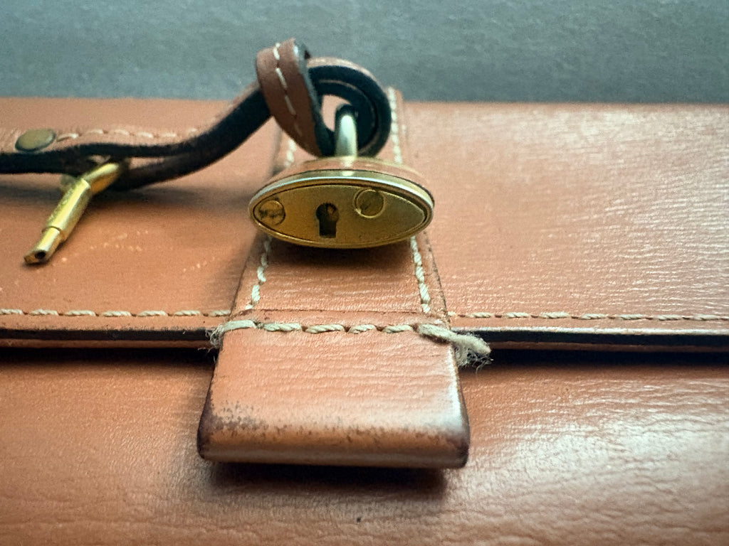 Chloé Paddington Rosewood Leather Long Wallet Lock Key + COA Y2K