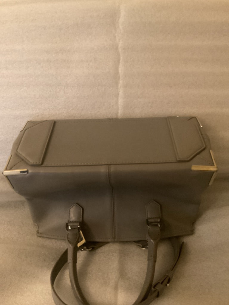 Alexander Wang Prisma Skeletal Gray Leather Satchel | Two Removable Zip Pouches | listing photo 5