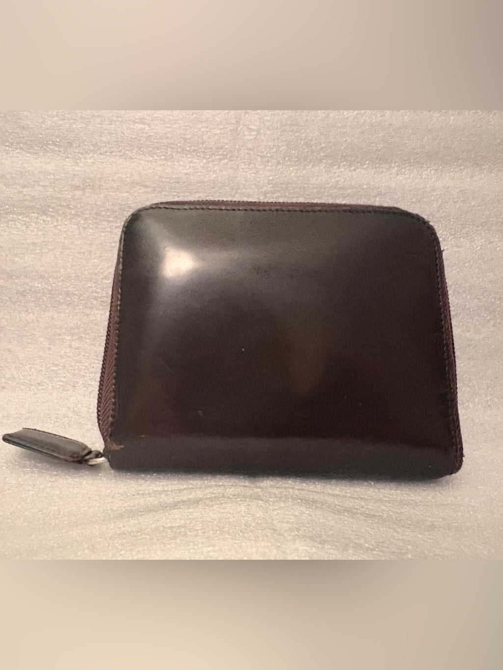 Vintage Prada brown leather wallet