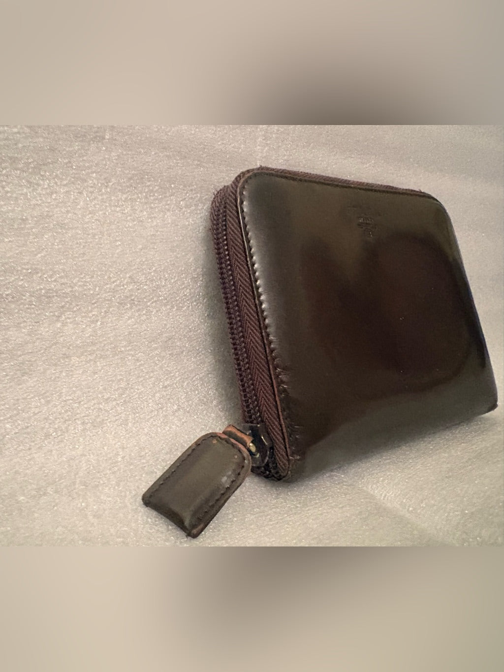 Vintage Prada brown leather wallet