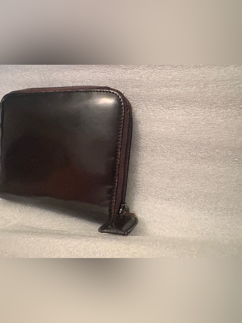 Vintage Prada brown leather wallet