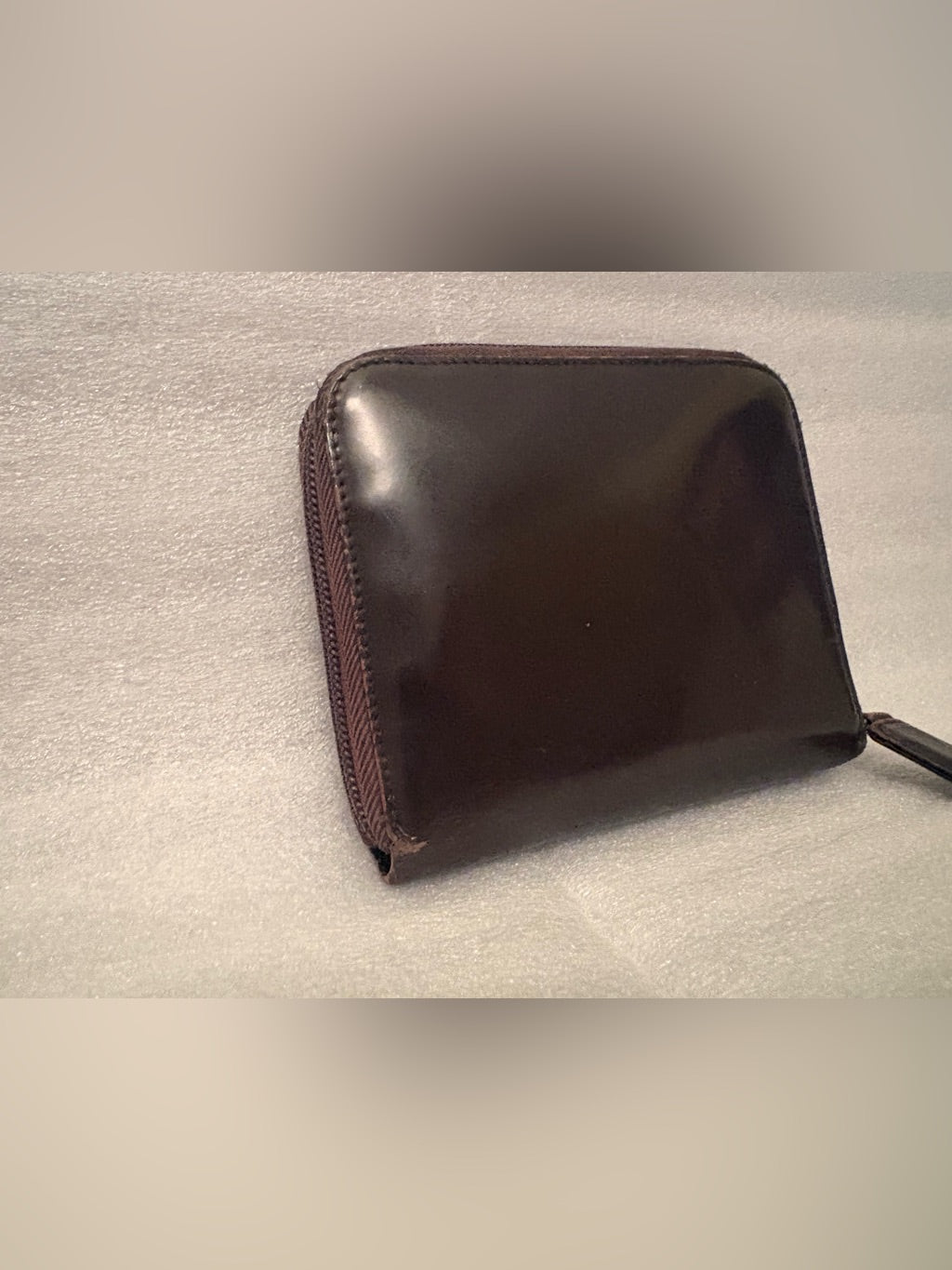 Vintage Prada brown leather wallet