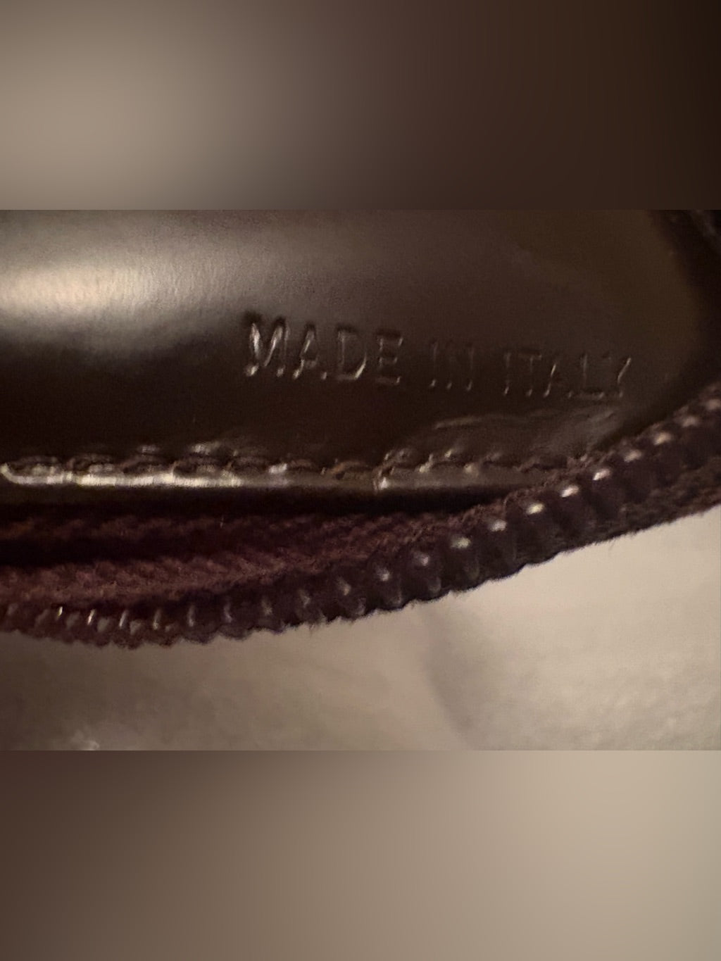Vintage Prada brown leather wallet