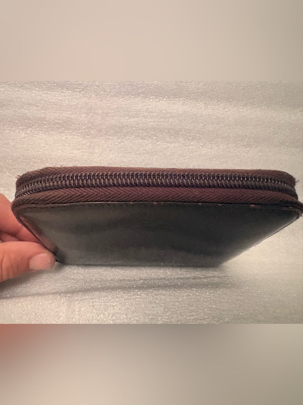 Vintage Prada brown leather wallet