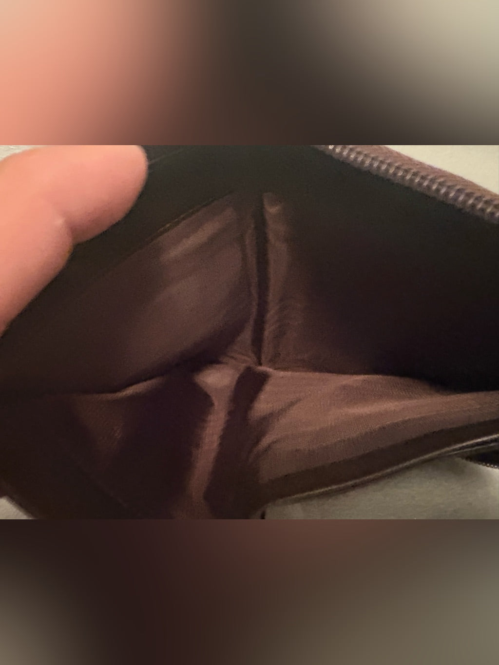 Vintage Prada brown leather wallet