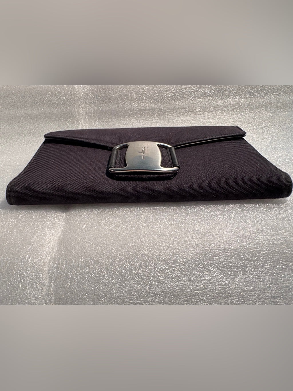 Salvatore Ferragamo black long wallet