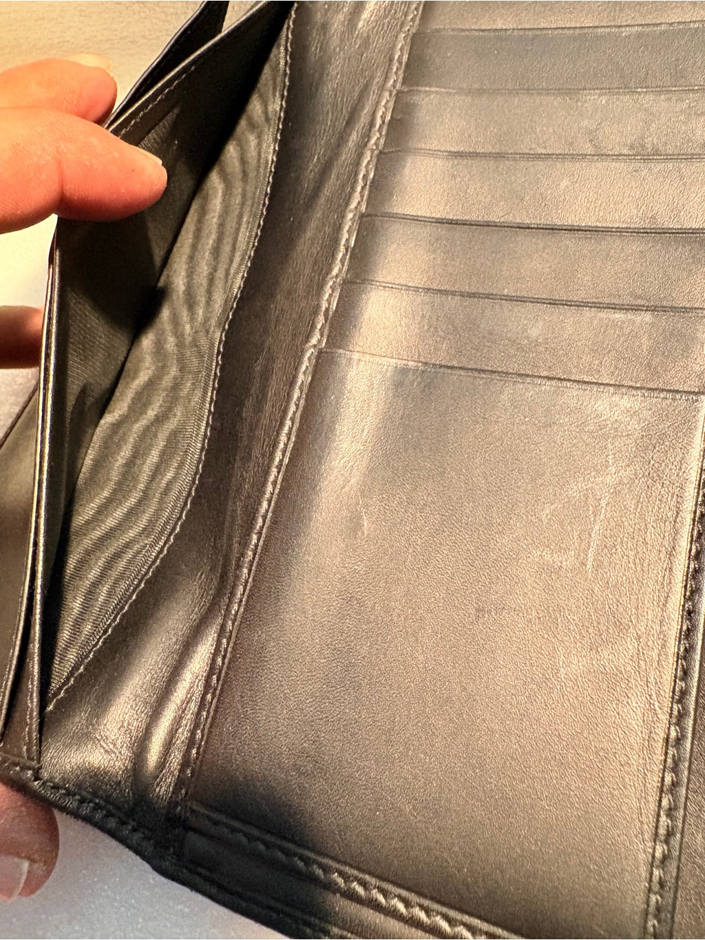 Salvatore Ferragamo black long wallet