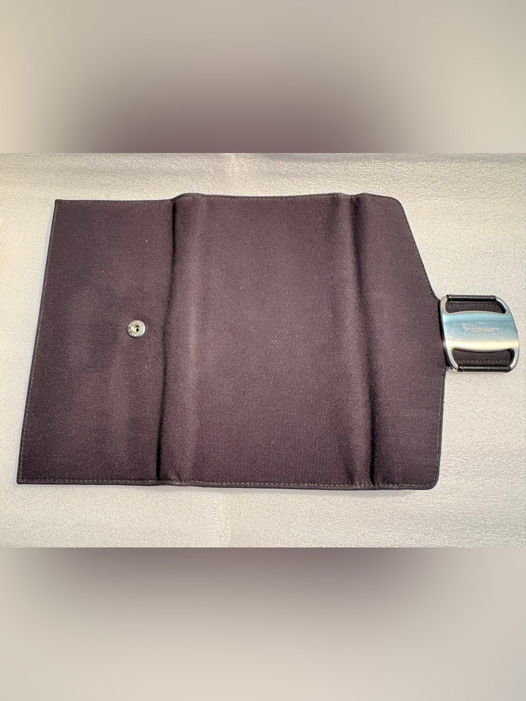 Salvatore Ferragamo black long wallet