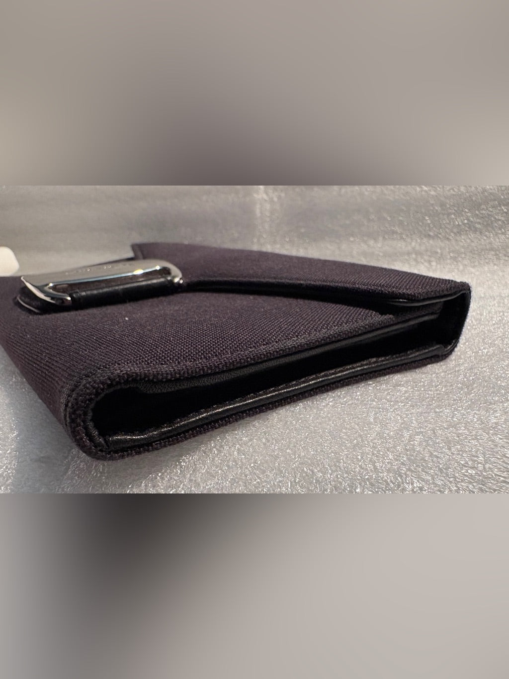 Salvatore Ferragamo black long wallet