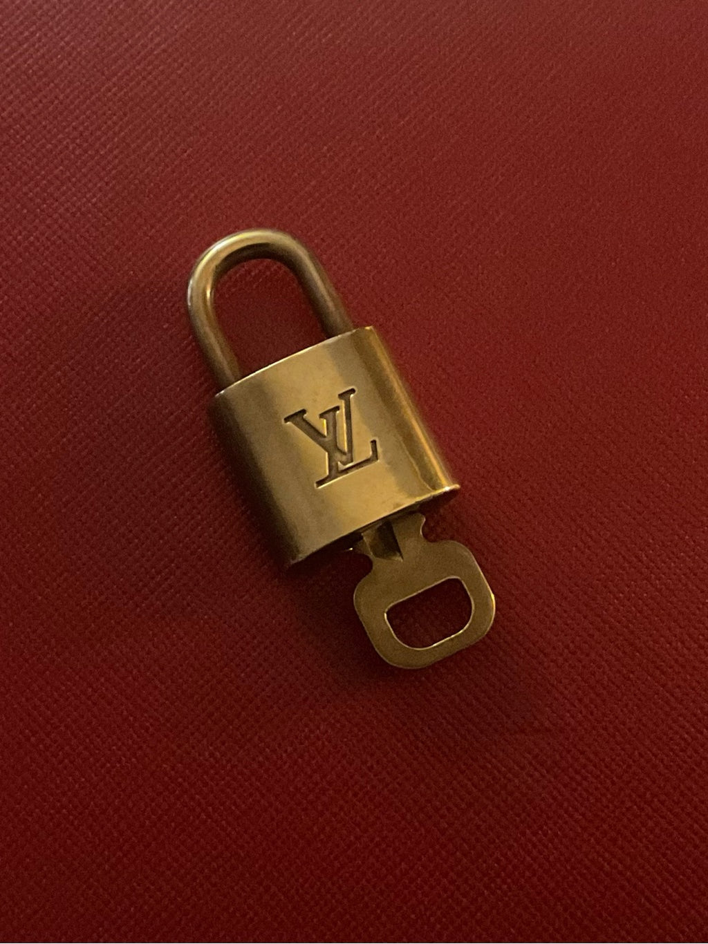 Louis Vuitton brass padlock and key 314