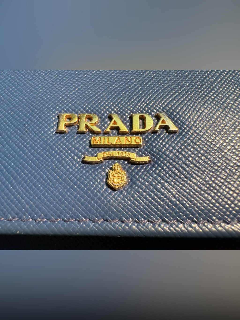 Prada Bluette Saffiano wallet