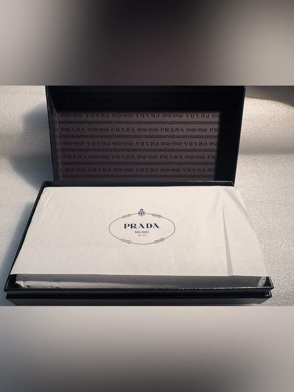 Prada Bluette Saffiano wallet