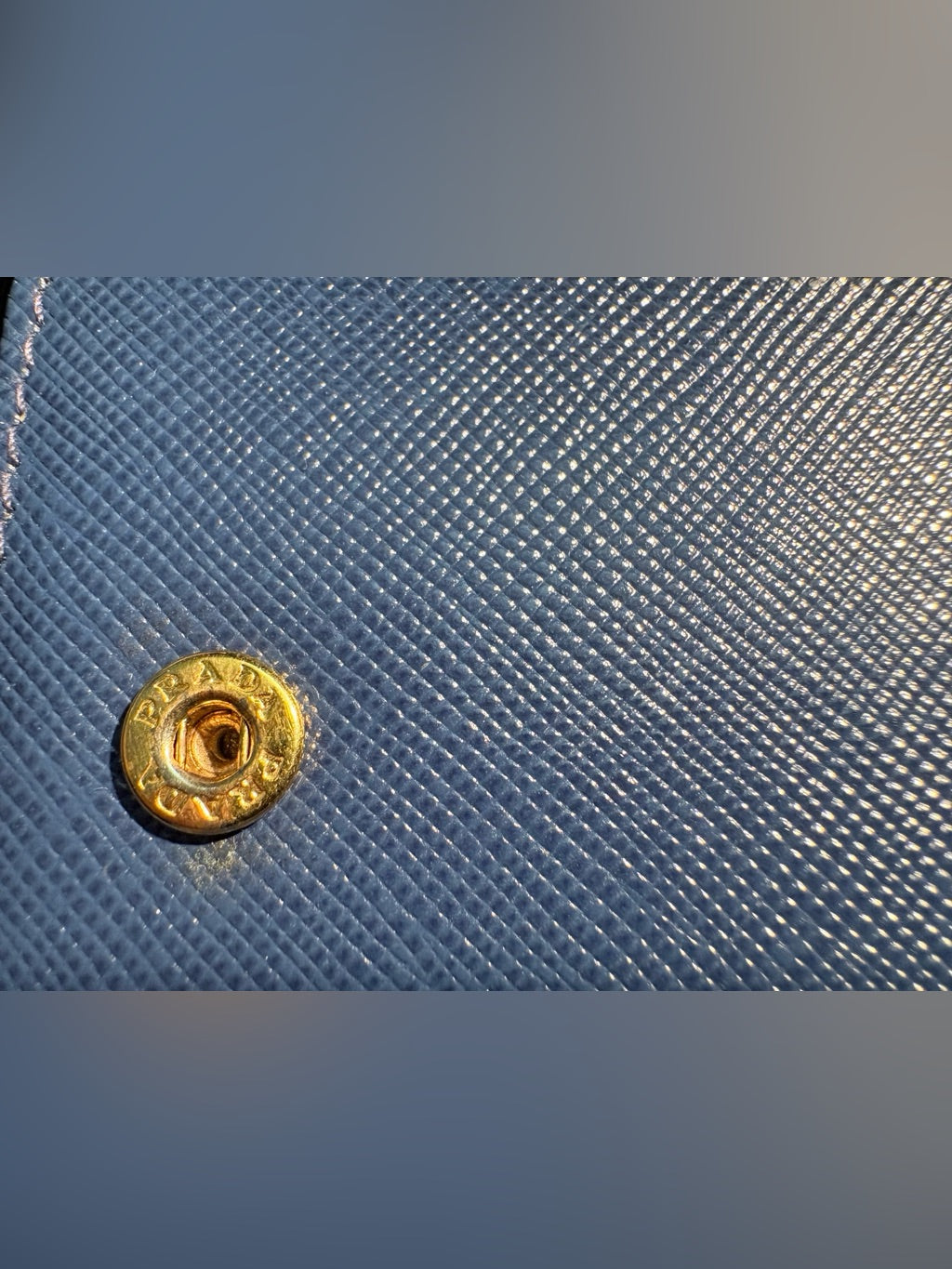 Prada Bluette Saffiano wallet