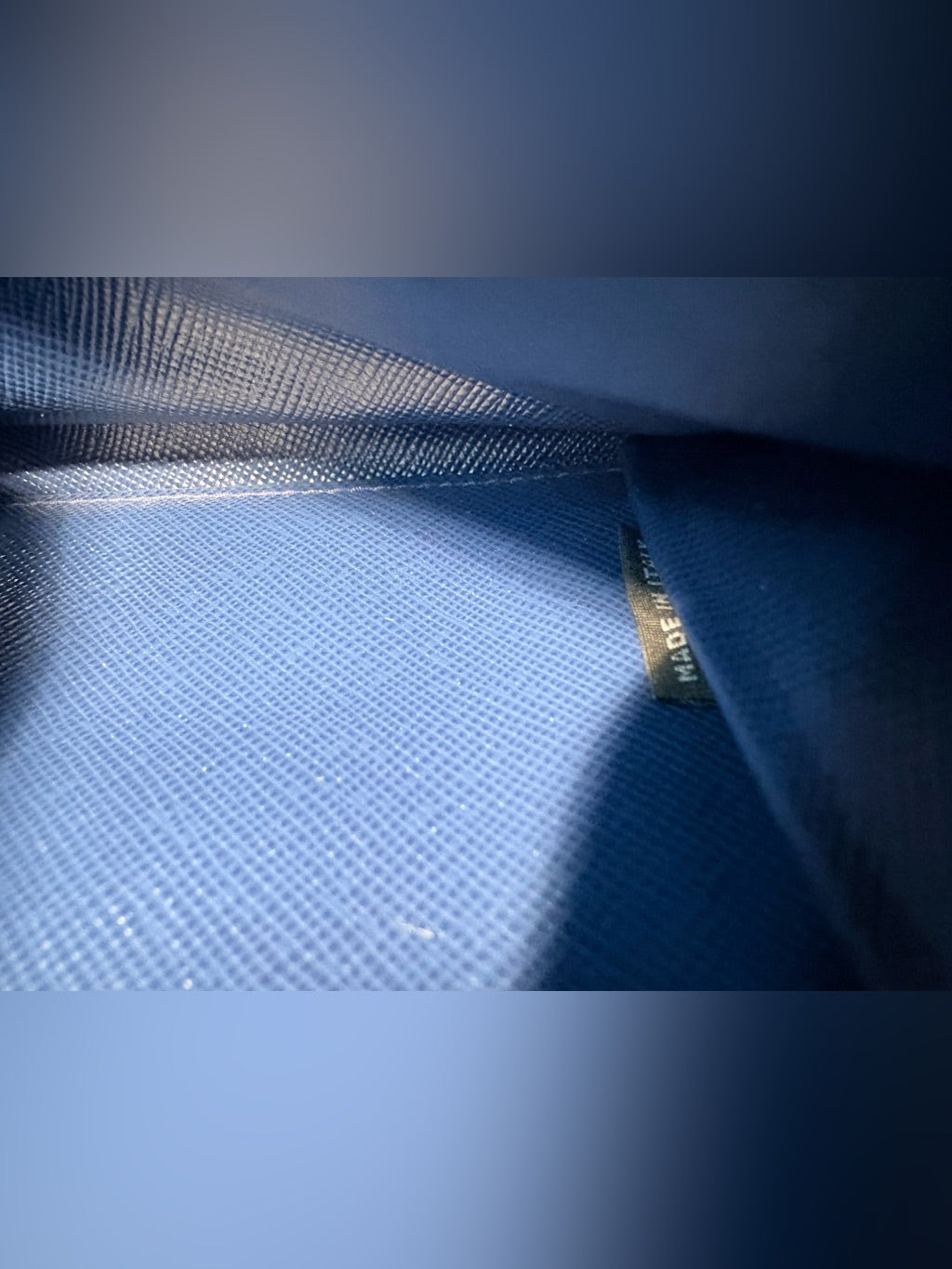 Prada Bluette Saffiano wallet