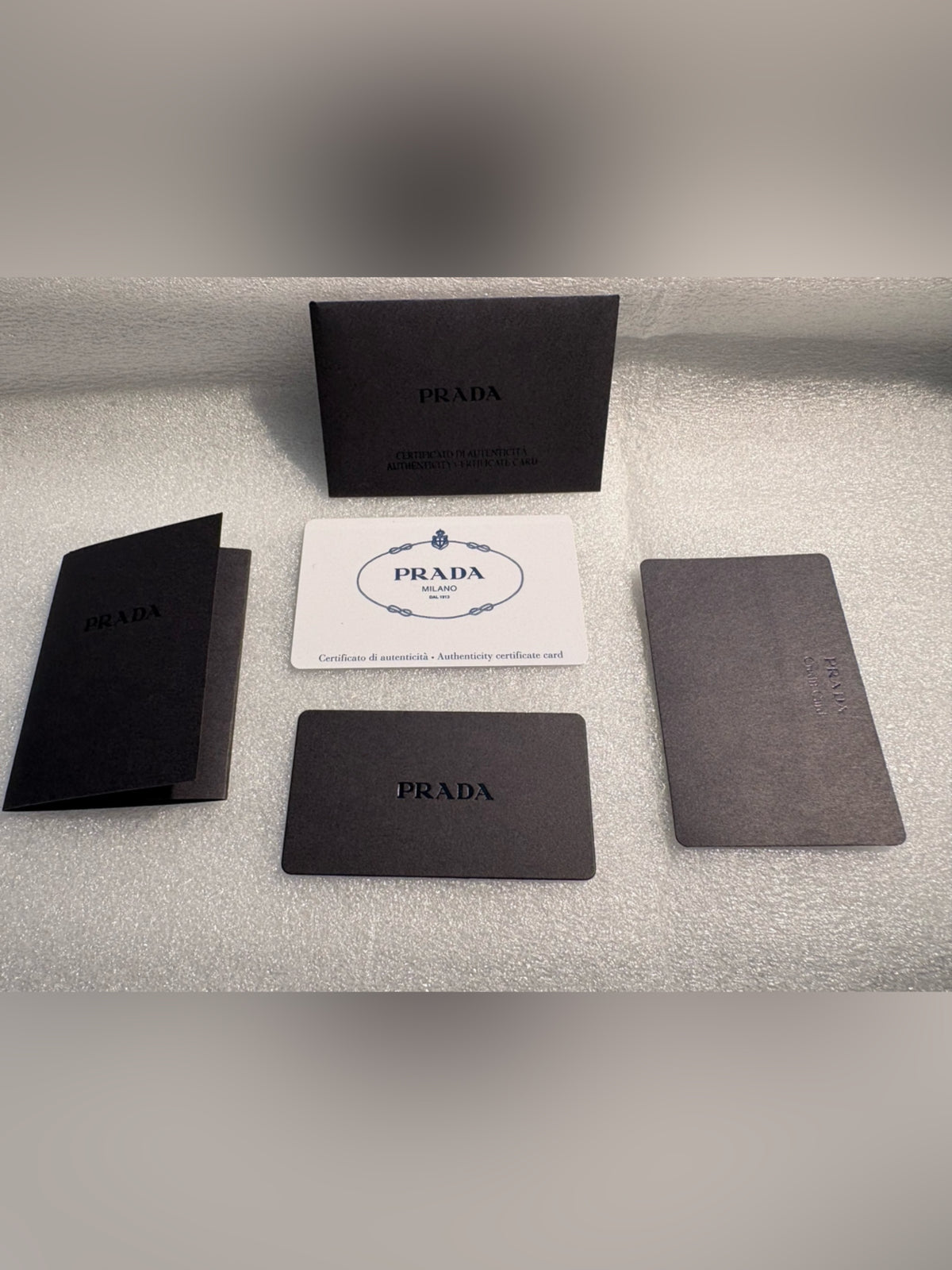 Prada Bluette Saffiano wallet