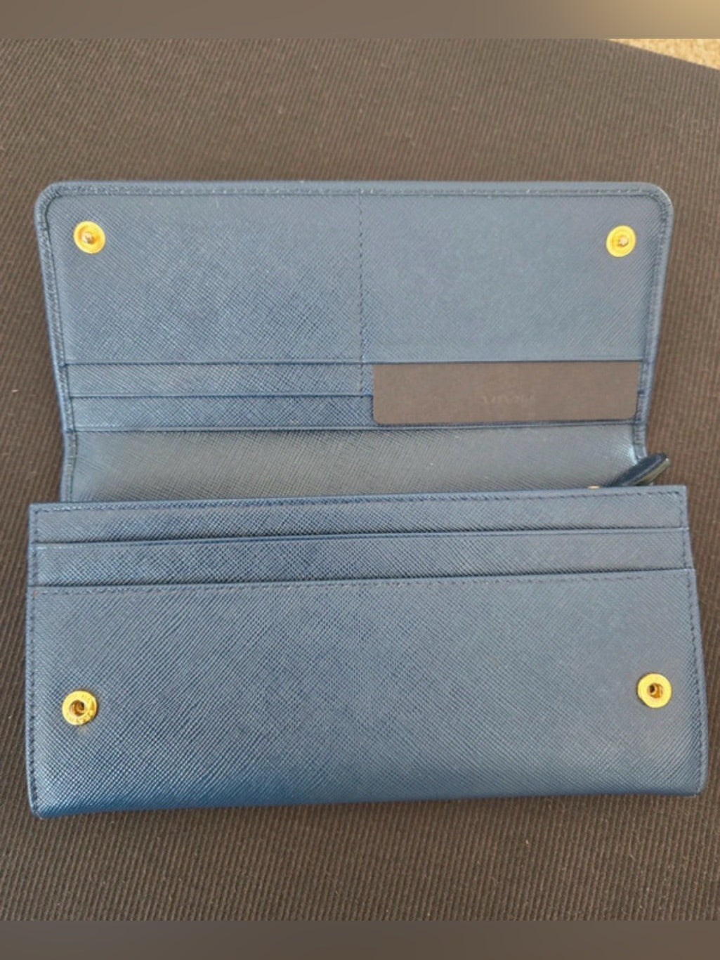 Prada Bluette Saffiano wallet