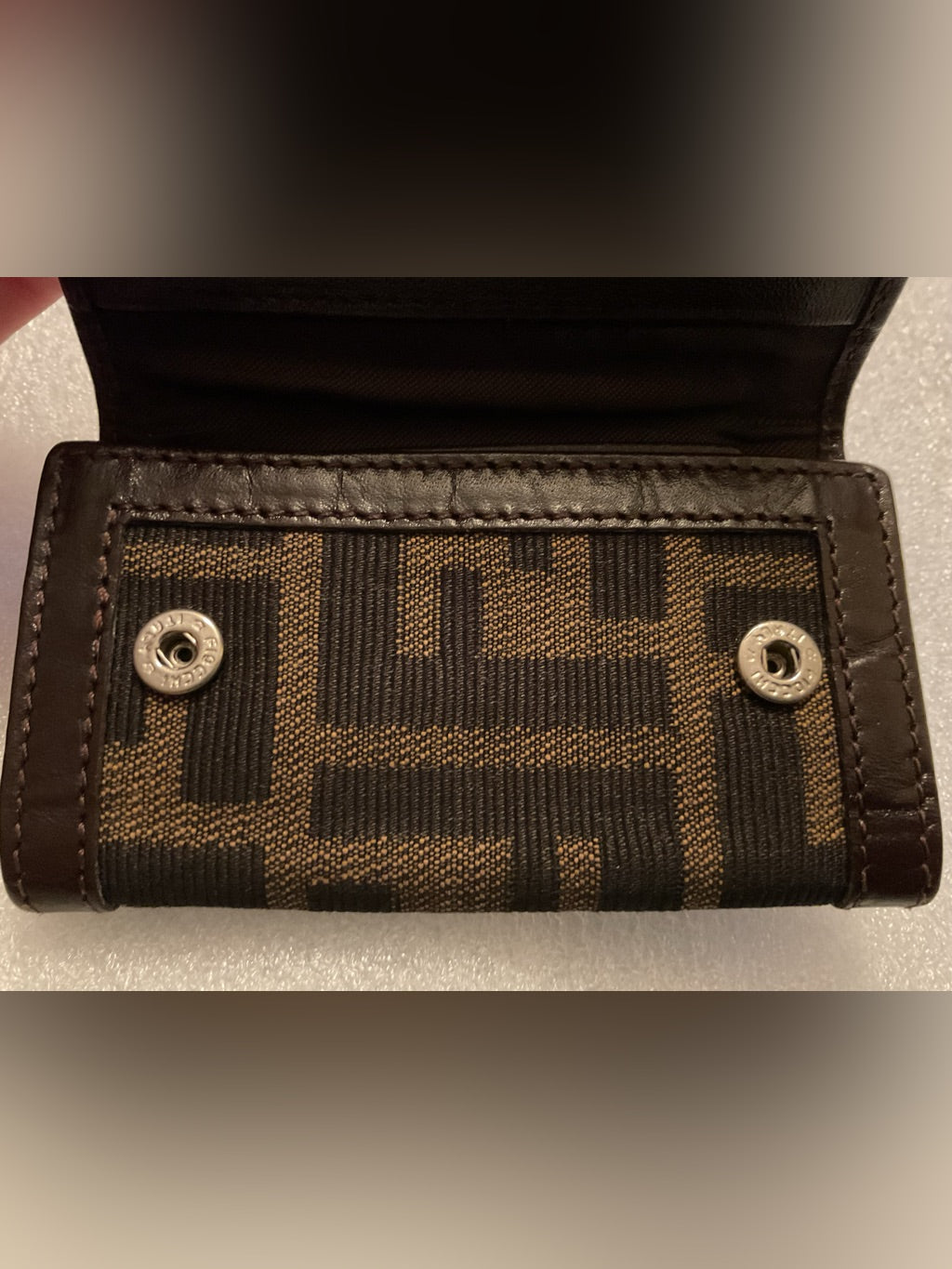 Vintage Fendi Zucca key case