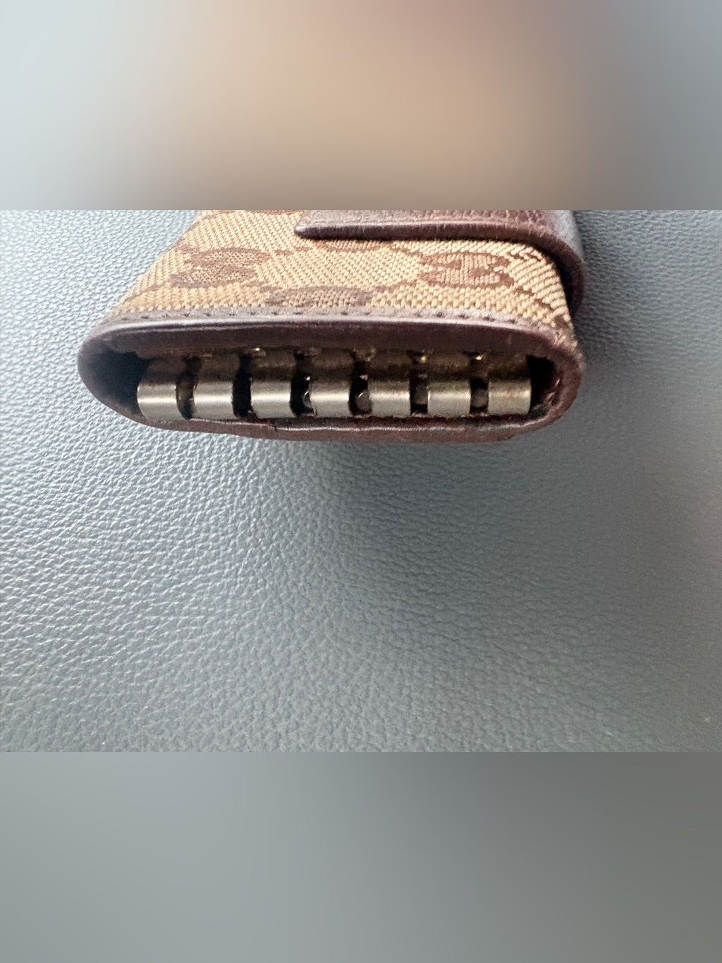 Vintage Gucci Abbey D-Ring key case