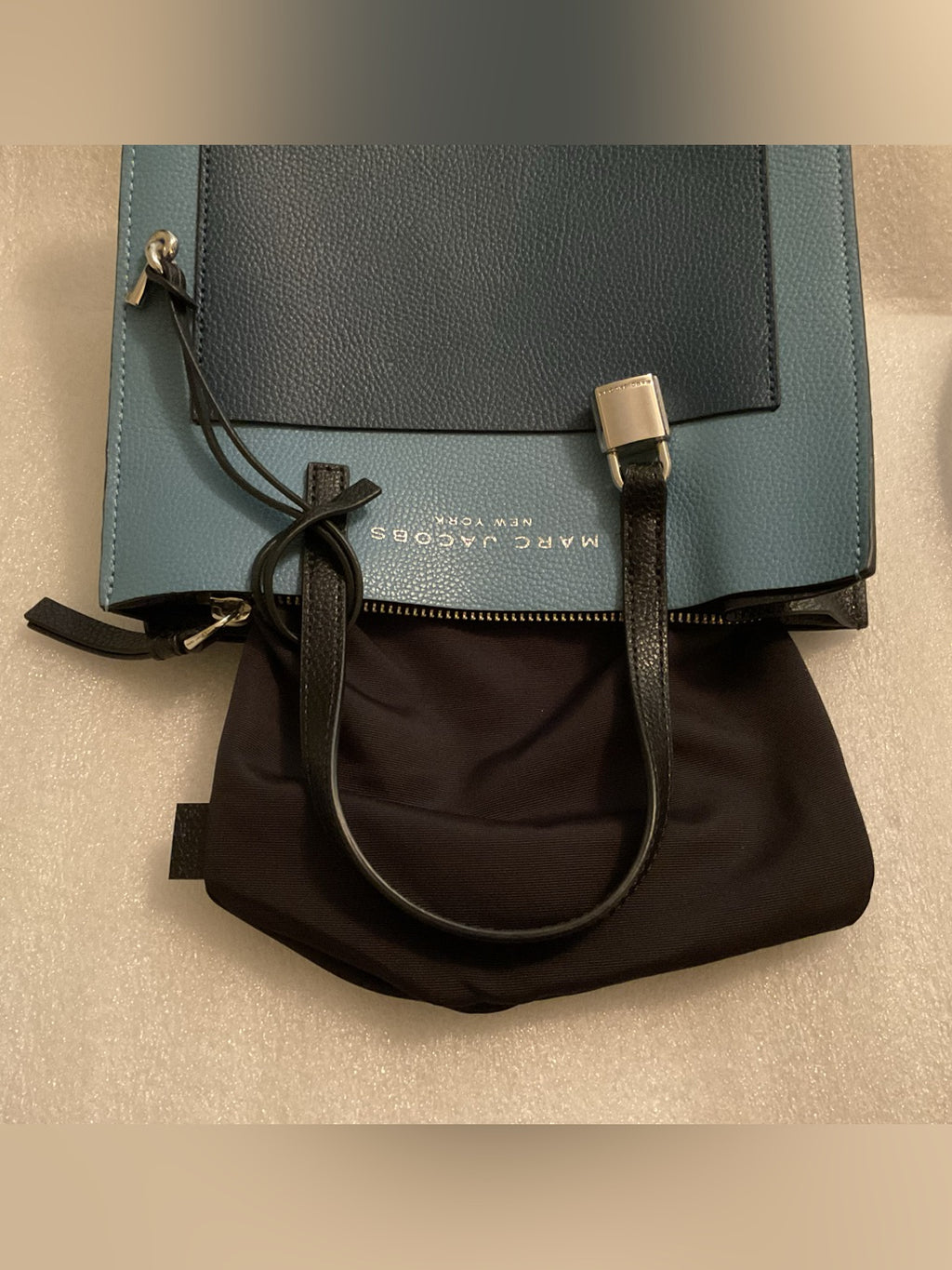 Marc Jacobs Mini Grind Colorblock Tote in Blue Heaven Multi M0016132 | listing photo 11