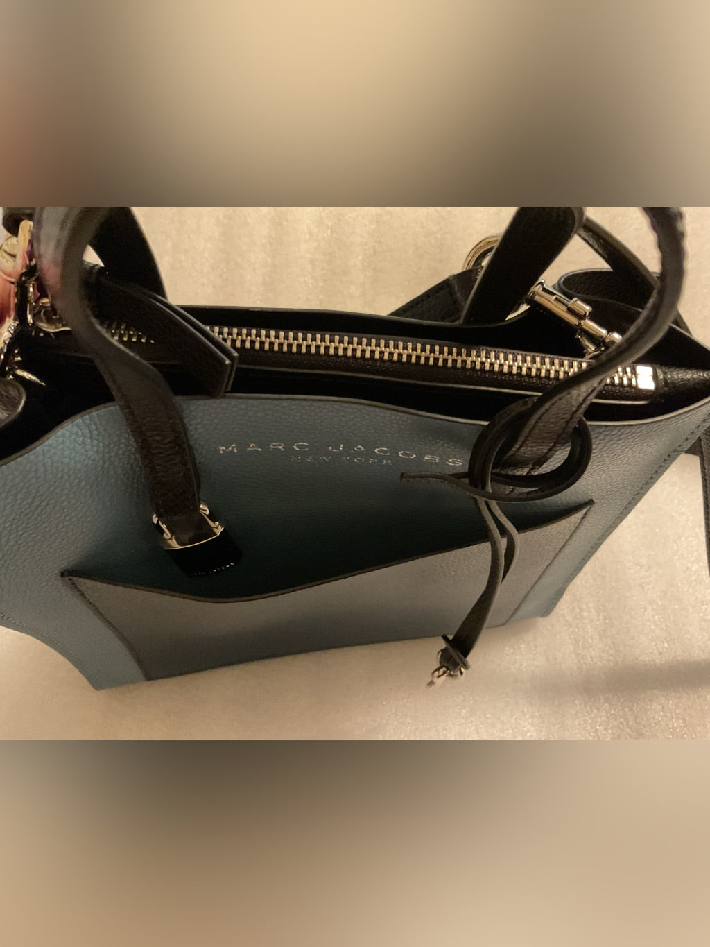 Marc Jacobs Mini Grind Colorblock Tote in Blue Heaven Multi M0016132 | listing photo 6
