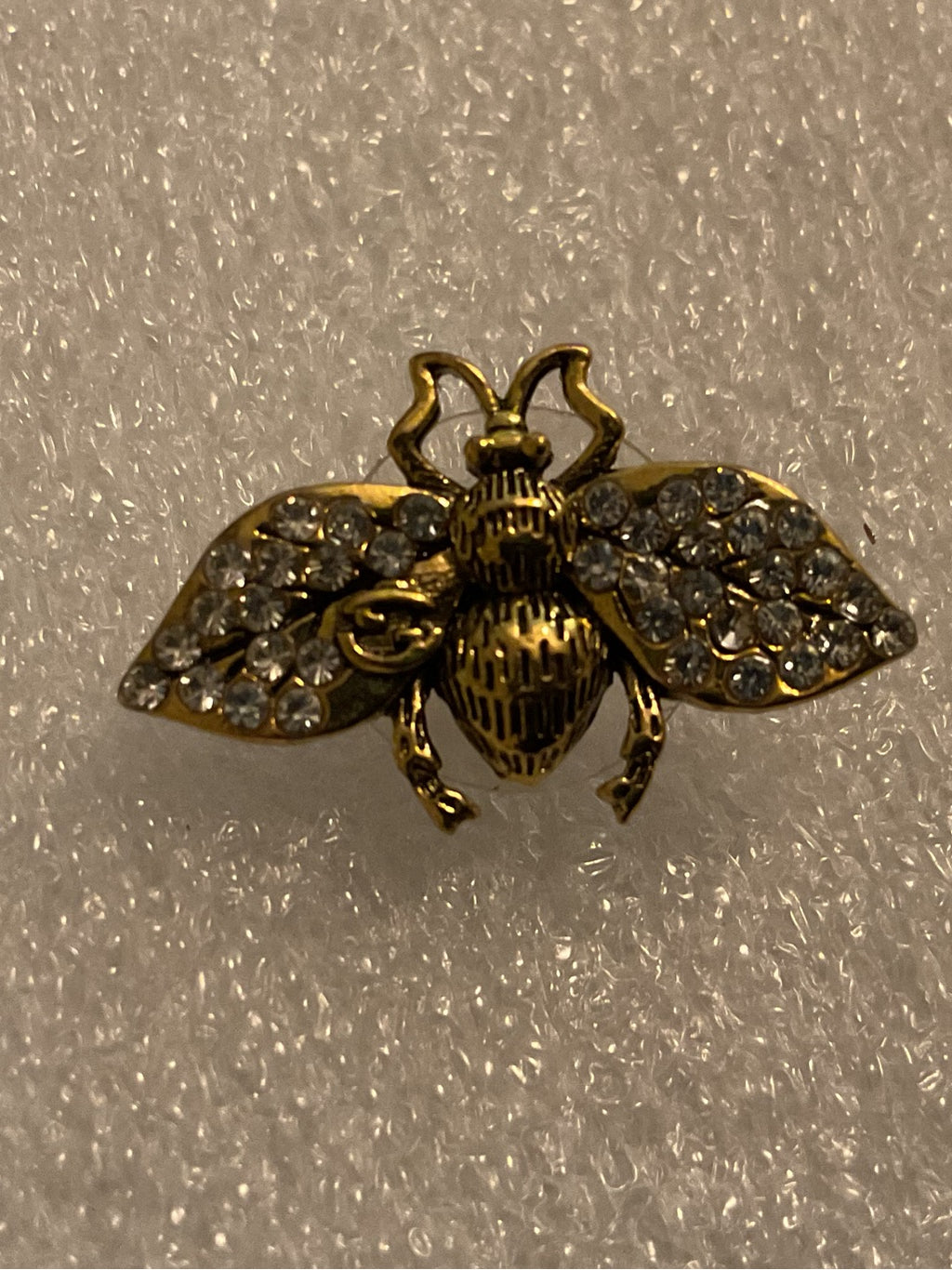 Independently Upcycled Gucci-Branded GG Crystal Bee Hardware Earrings | listing photo 5