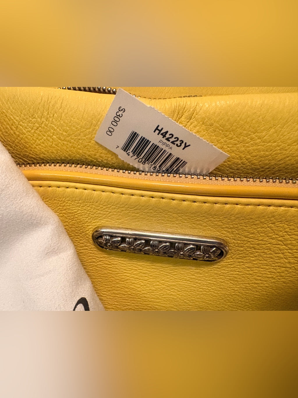 Brighton Pippa yellow leather bag