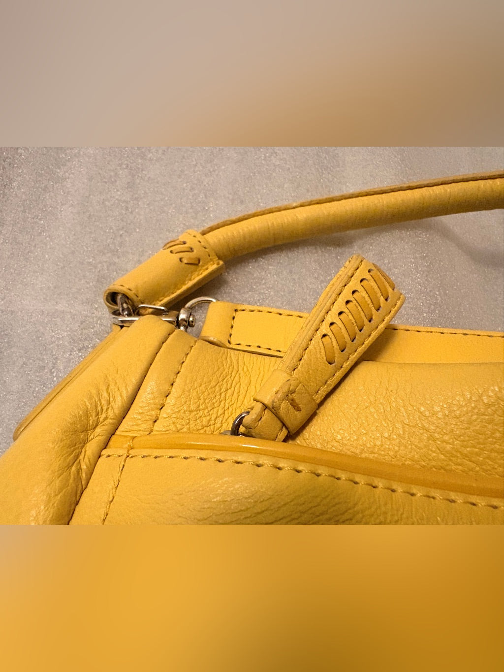 Brighton Pippa yellow leather bag