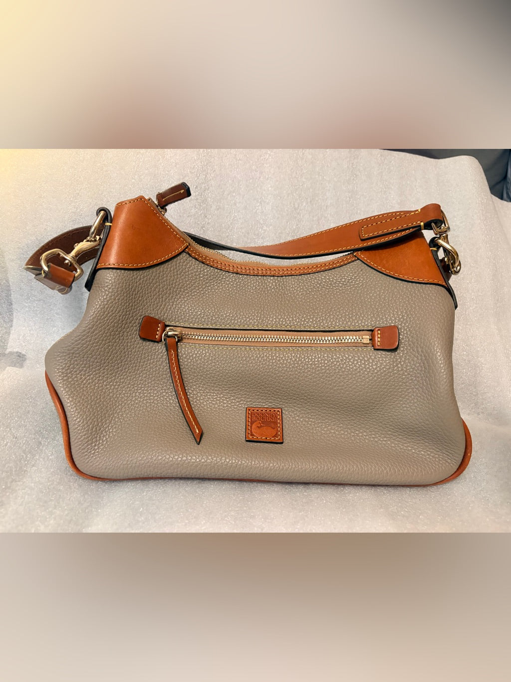 Dooney & Bourke grey hobo satchel