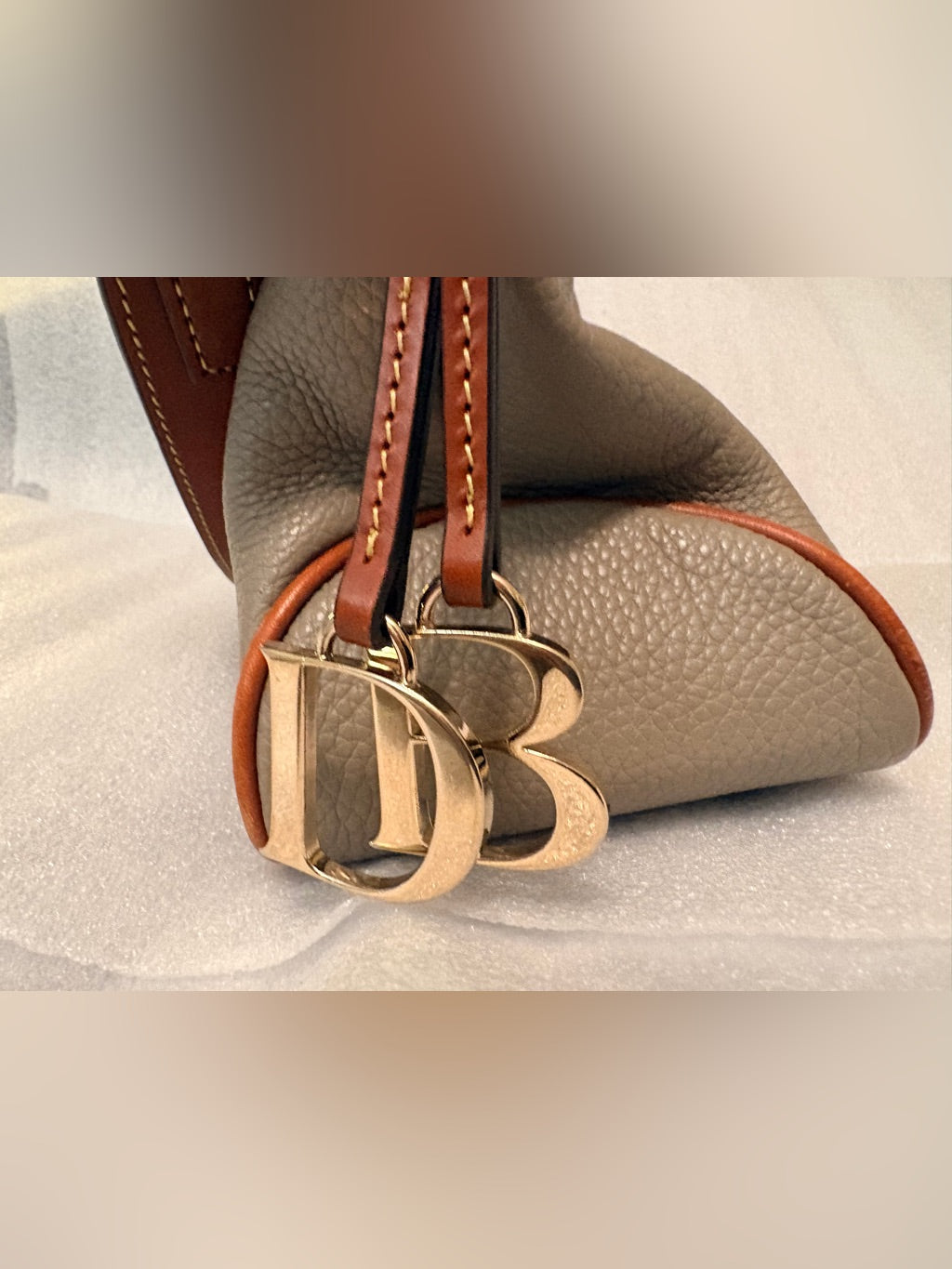 Dooney & Bourke grey hobo satchel