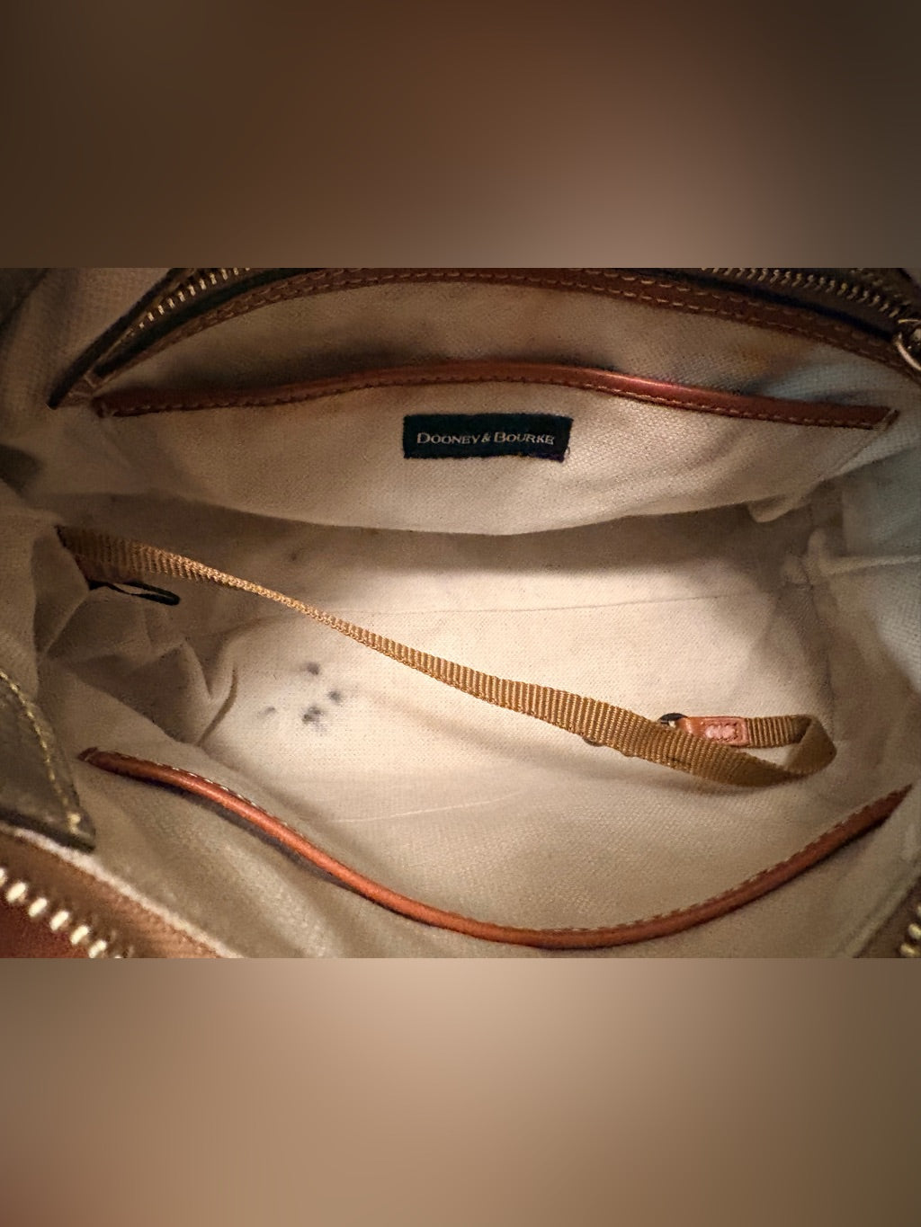 Dooney & Bourke grey hobo satchel