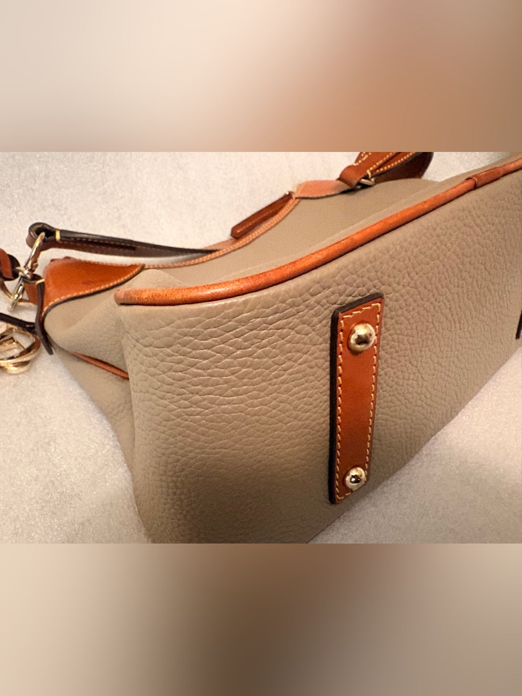 Dooney & Bourke grey hobo satchel