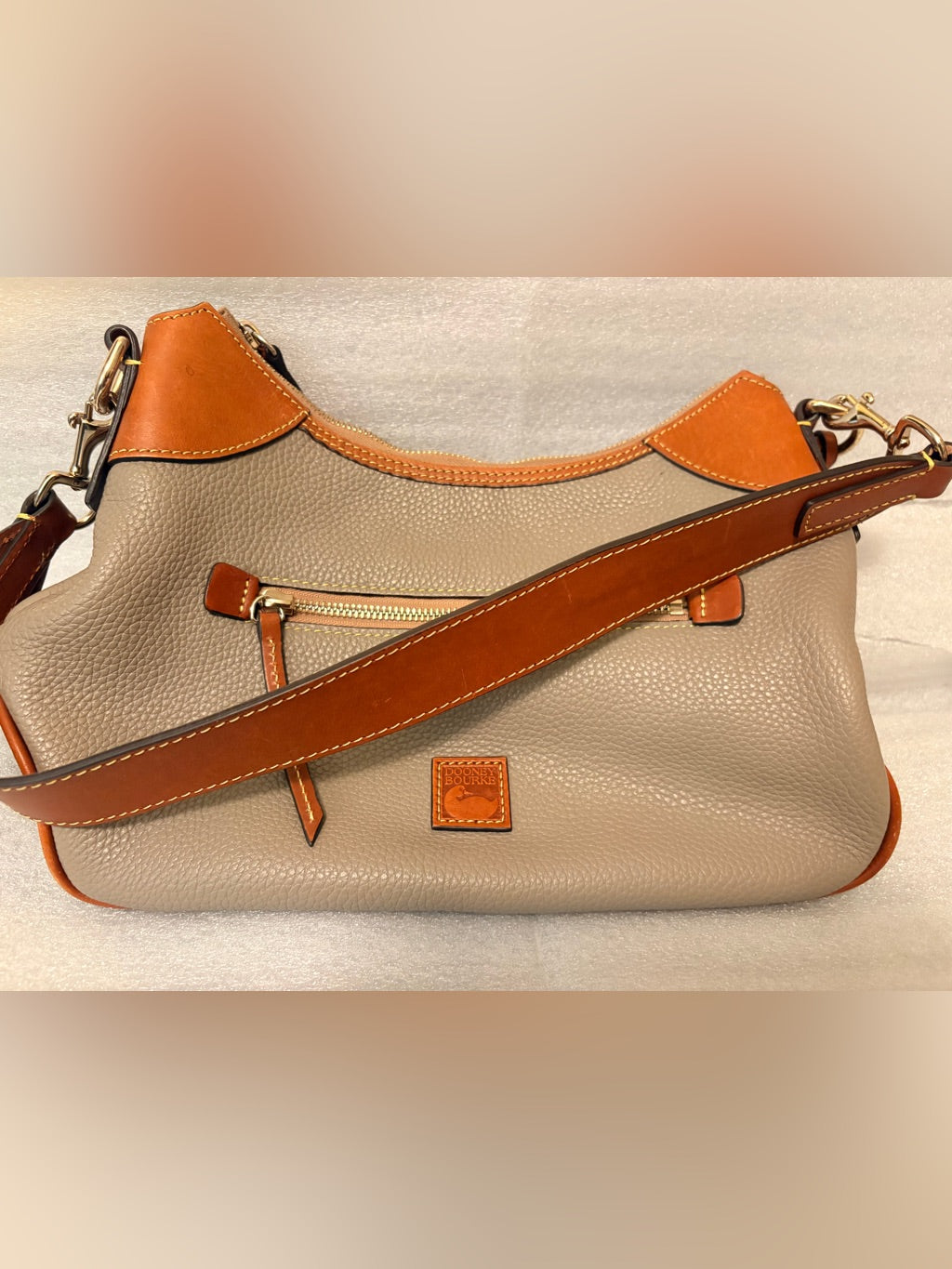 Dooney & Bourke grey hobo satchel