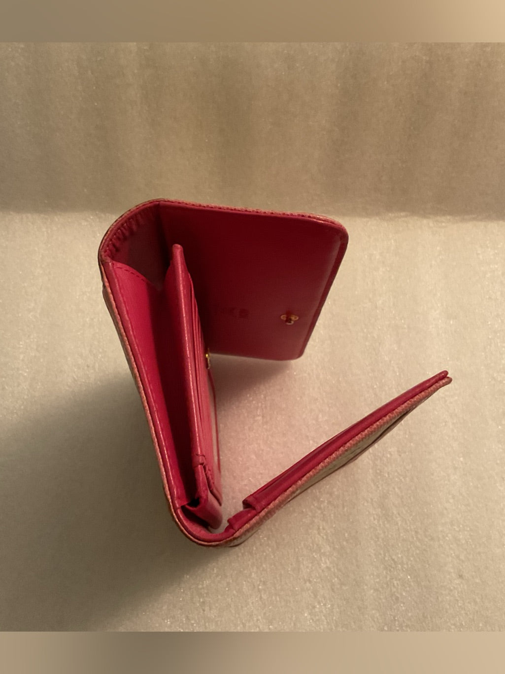 MCM Visetos pink continental wallet