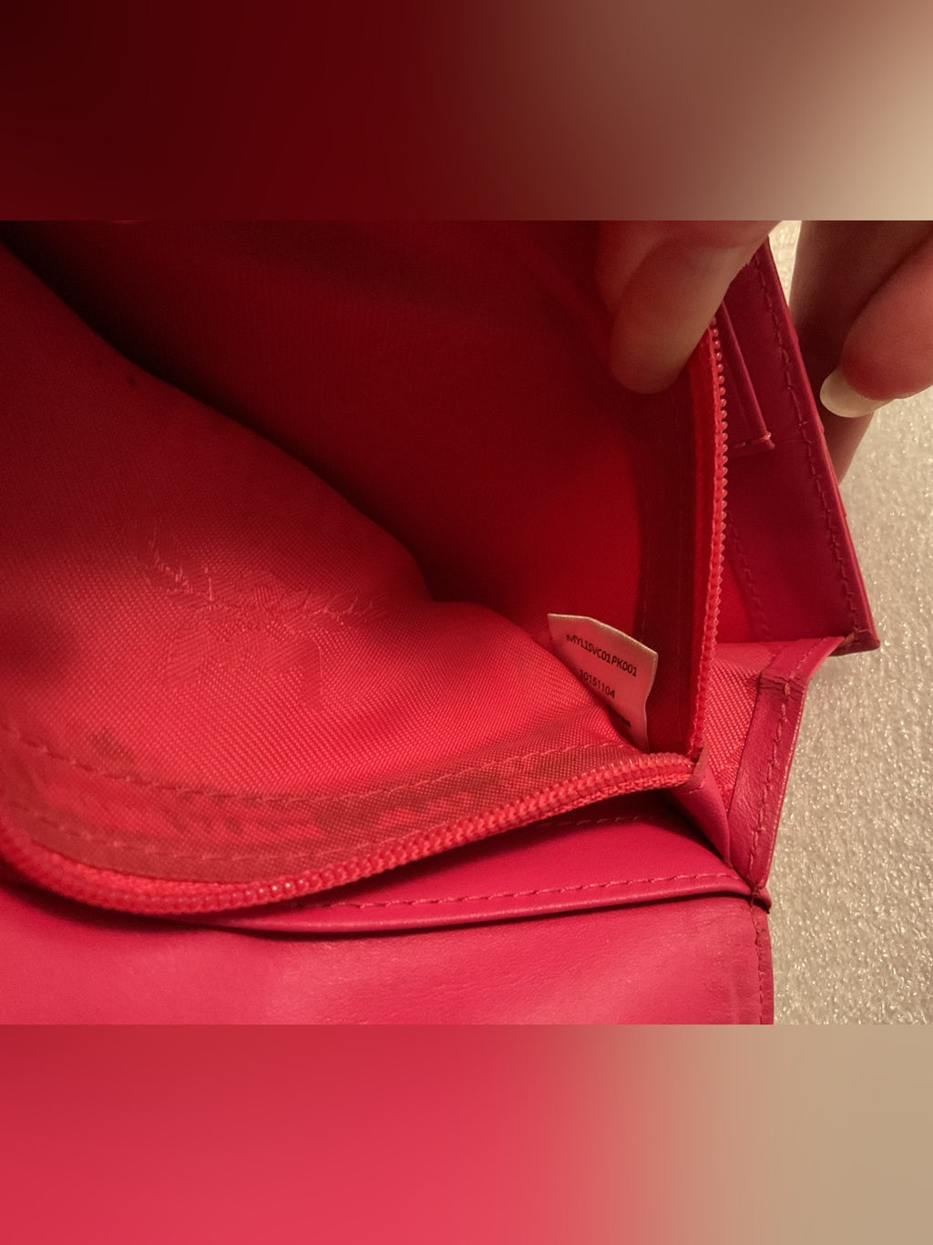 MCM Visetos pink continental wallet