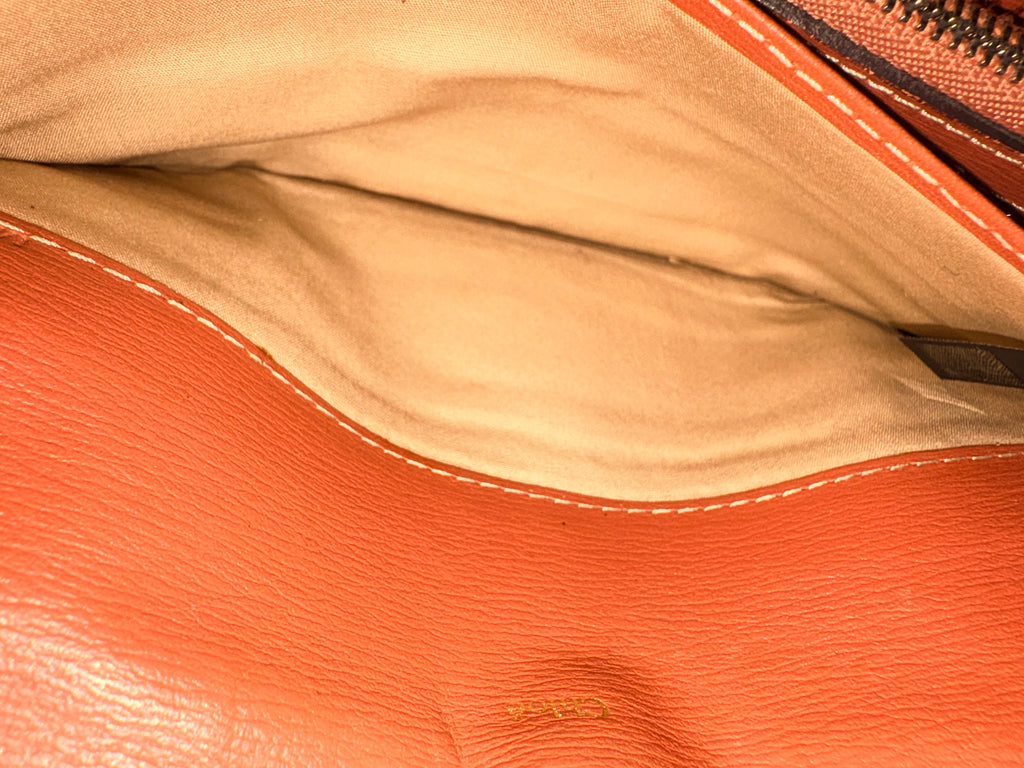 Chloé Paddington Rosewood Leather Long Wallet Lock Key + COA Y2K