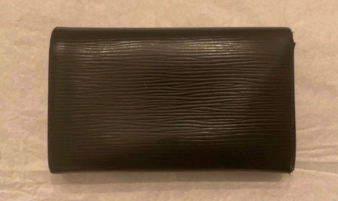 LOUIS VUITTON Alexandra Wallet Black Epi Leather Authenticated 2012 France