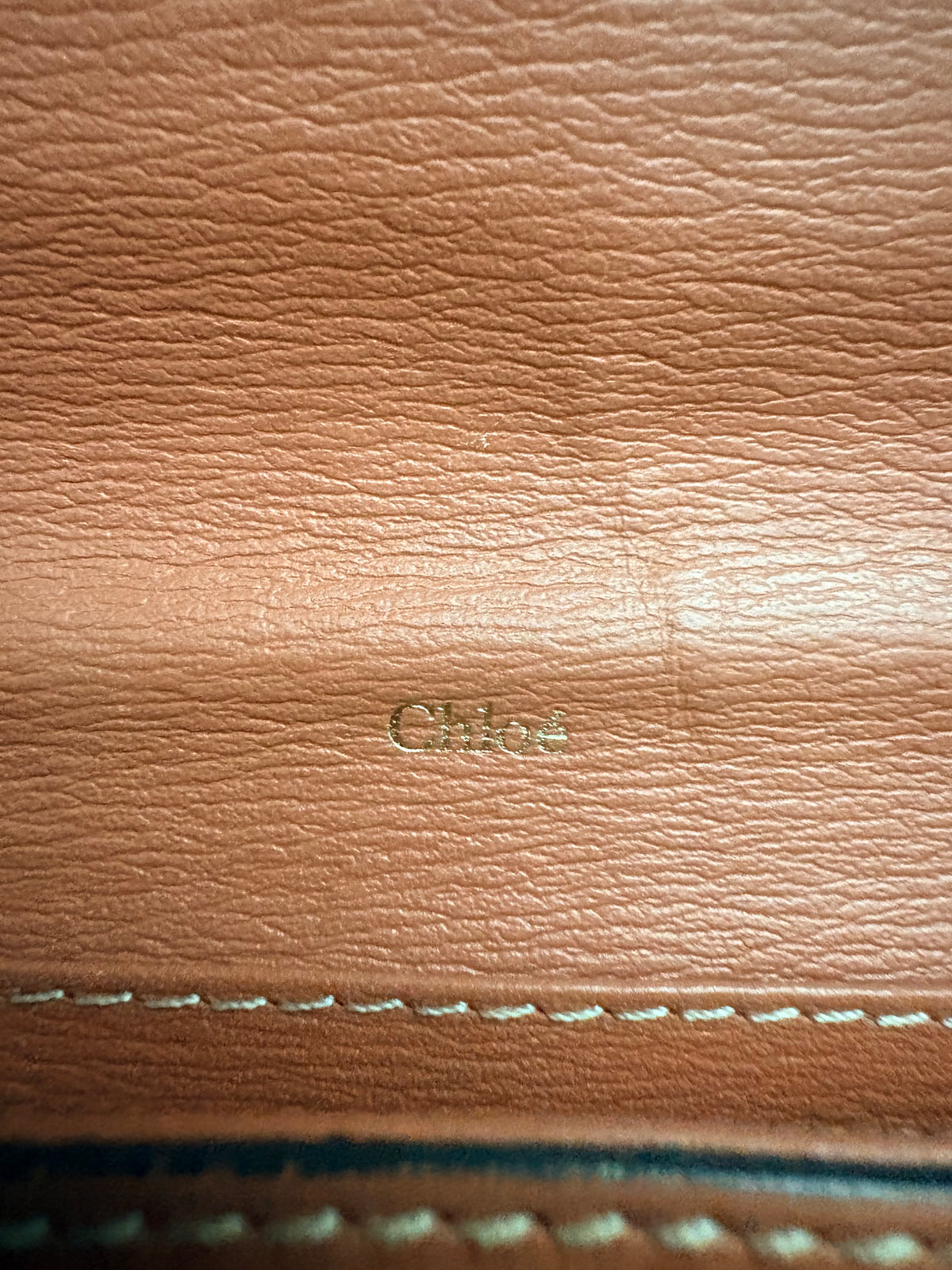 Chloé Paddington Rosewood Leather Long Wallet Lock Key + COA Y2K