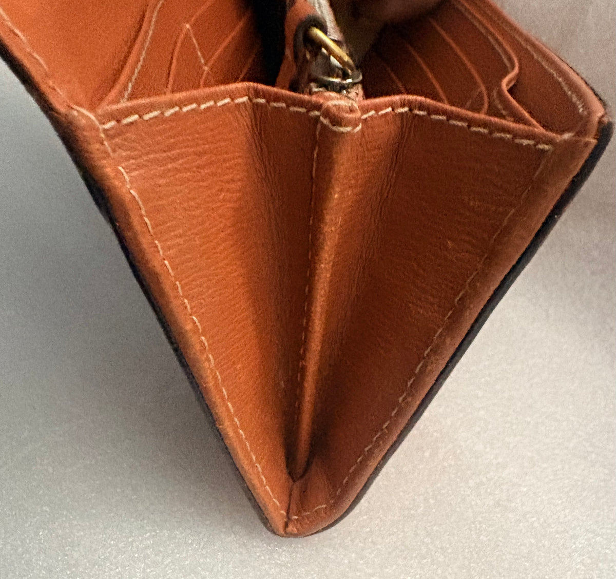 Chloé Paddington Rosewood Leather Long Wallet Lock Key + COA Y2K
