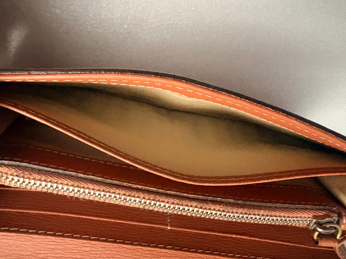 Chloé Paddington Rosewood Leather Long Wallet Lock Key + COA Y2K