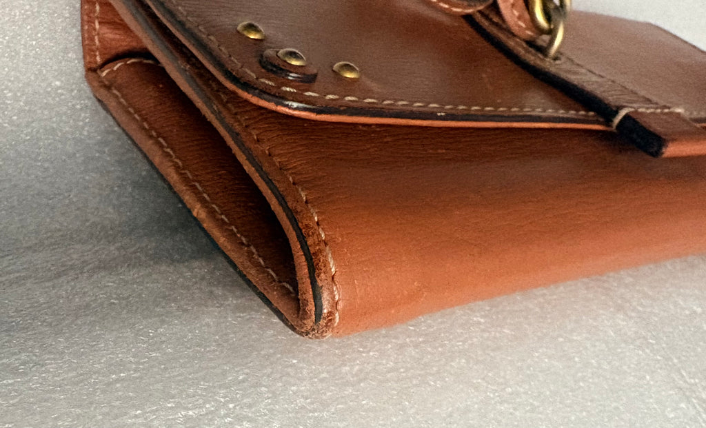 Chloé Paddington Rosewood Leather Long Wallet Lock Key + COA Y2K