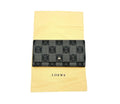 Vintage LOEWE Anagram Monogram Canvas Long Wallet Grey Black COA RARE