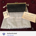 Vintage Judith Leiber Black and Gold Crystal Clutch. | listing photo 1