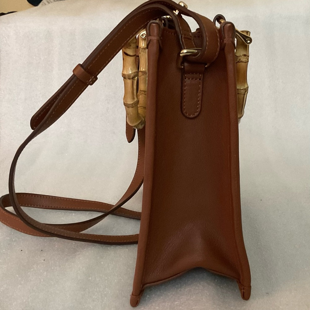 Radley London Limited Edition Bamboo Handle Leather Satchel — Seaweed Coastal | listing photo 5
