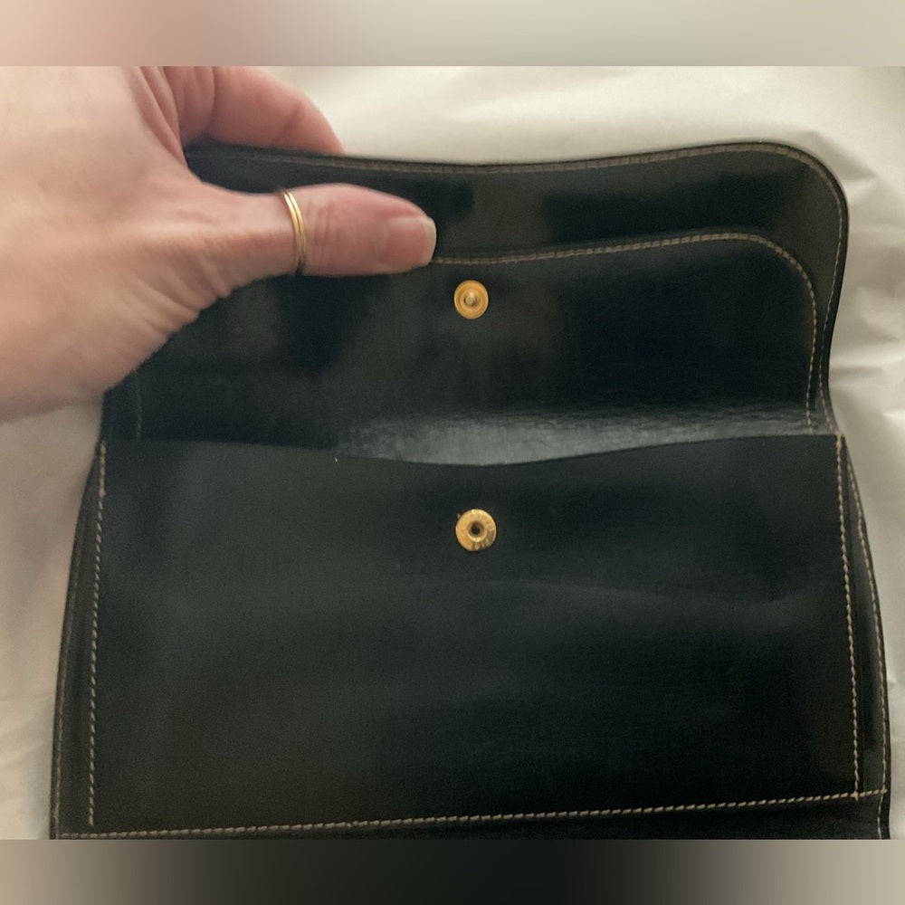 CELINE Vintage Horse Carriage Long Wallet – Archive Era. Made in Italy | listing photo 5