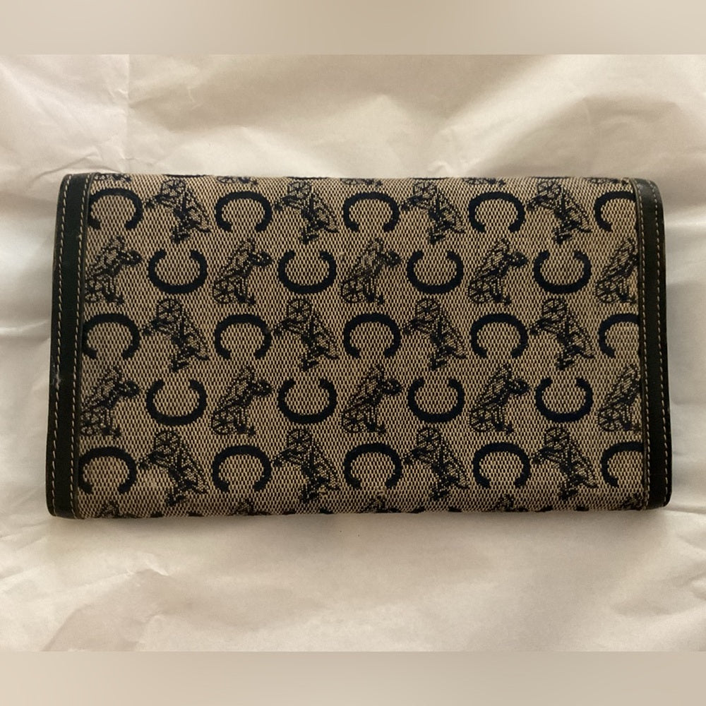 CELINE Vintage Horse Carriage Long Wallet – Archive Era. Made in Italy | listing photo 12