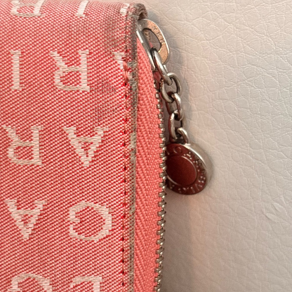 Bulgari coral pink BVLGARI logo zip-around wallet, photo 10 of 16