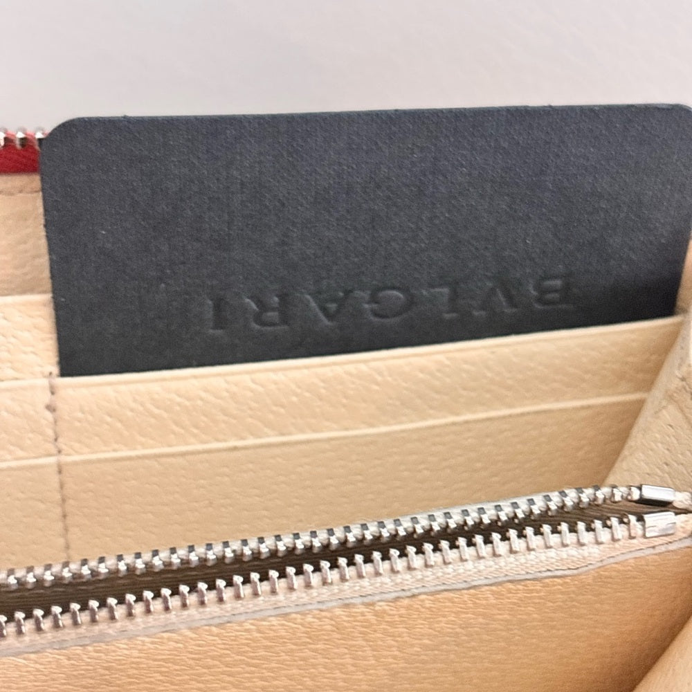 Bulgari coral pink BVLGARI logo zip-around wallet, photo 13 of 16