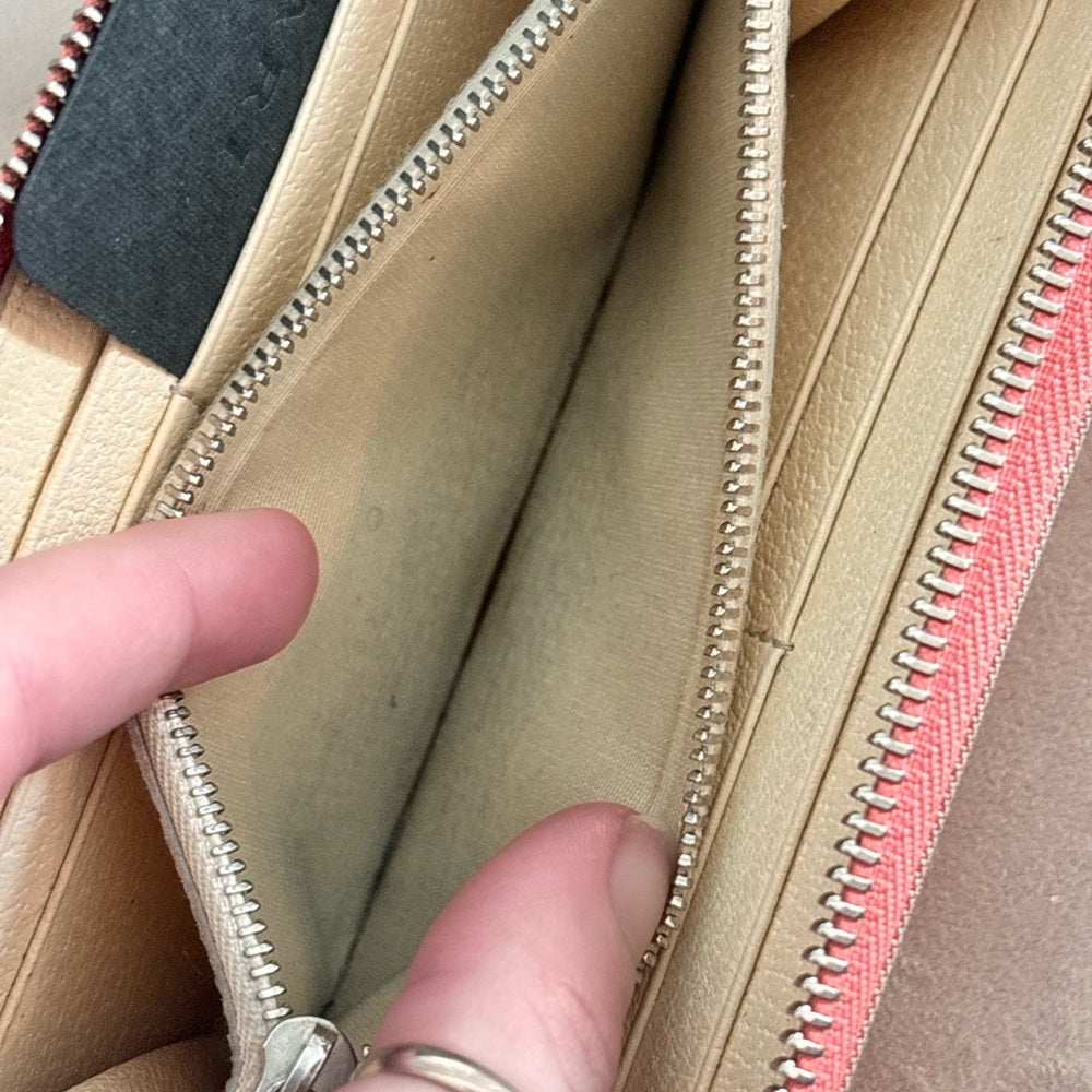 Bulgari coral pink BVLGARI logo zip-around wallet, photo 14 of 16