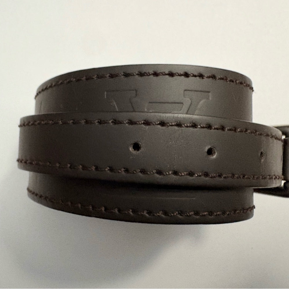 Louis Vuitton Monogram Glacé Leather Cuff Bracelet | June 2002 France | COA | listing photo 2