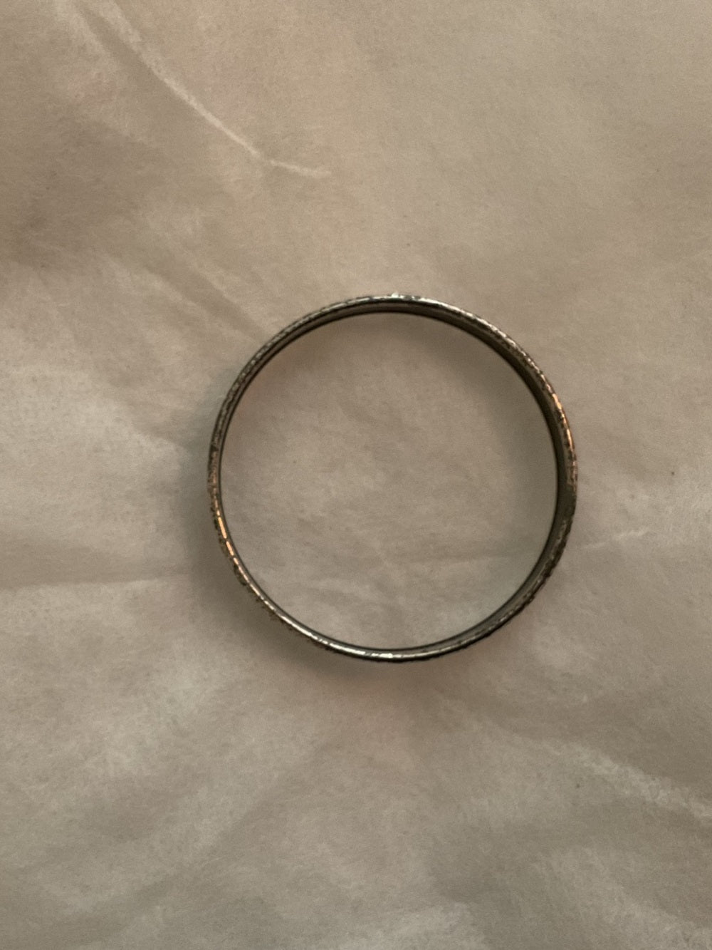 Authentic Vintage Hermès Paris Austria Orange Enamel Medallion L Bangle Bracelet | listing photo 9